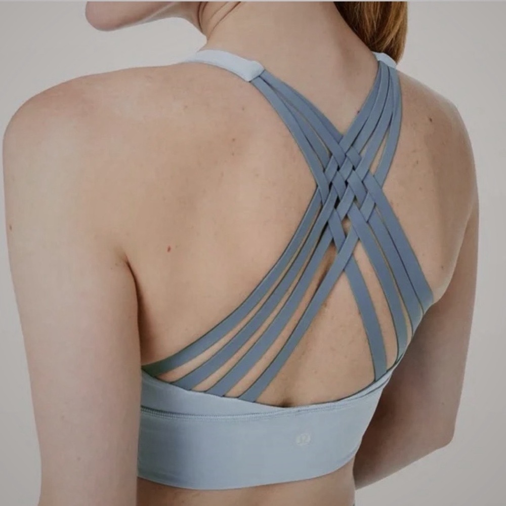 Lululemon Free To Be Moved Bra in Cascade Blue